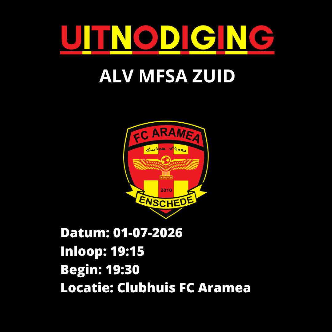 Uitnodiging ALV, update Sportpark Zuid en enquete, april 2026