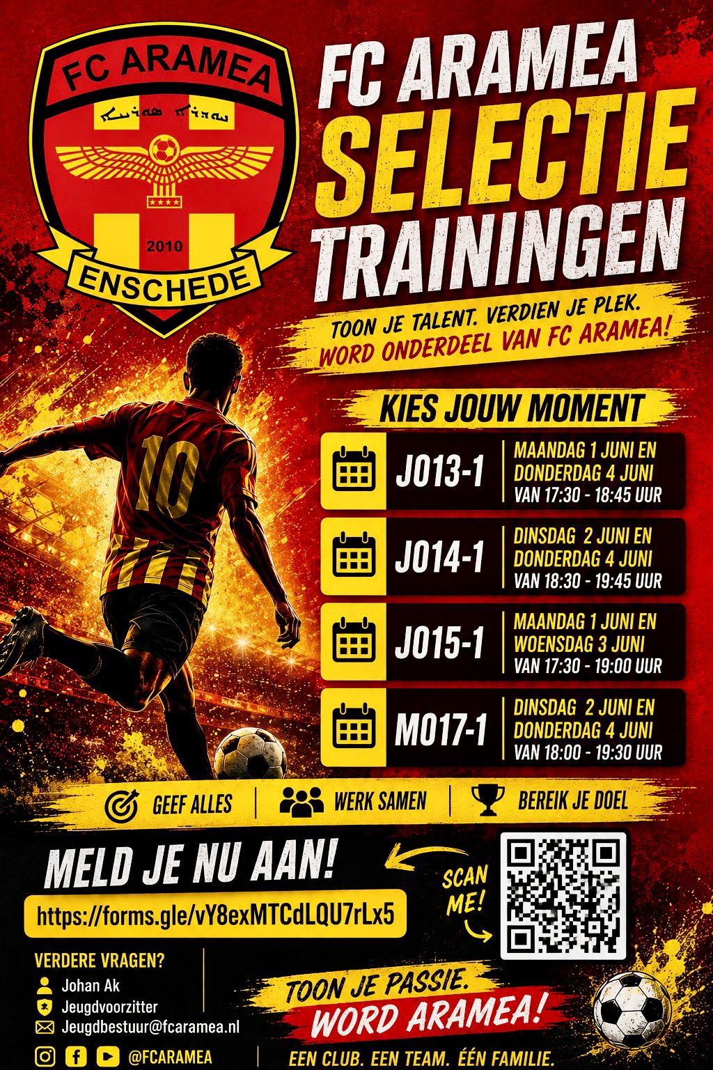 Selectie Trainingen FC Aramea